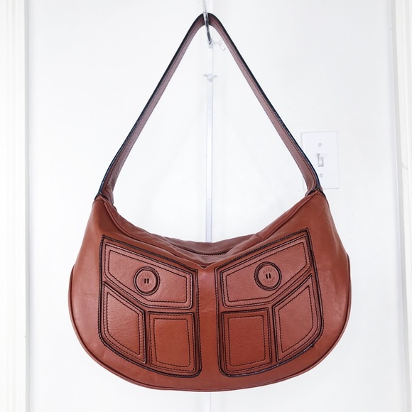 Marc Jacobs Handbags - Marc Jacobs XL Cognac Leather Hobo Shoulder Bag